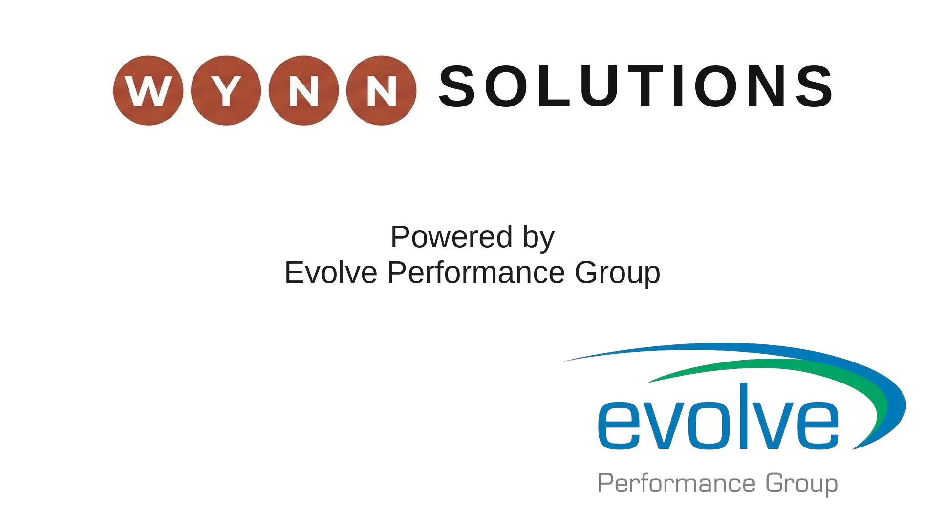 Wynn and Evolve logos